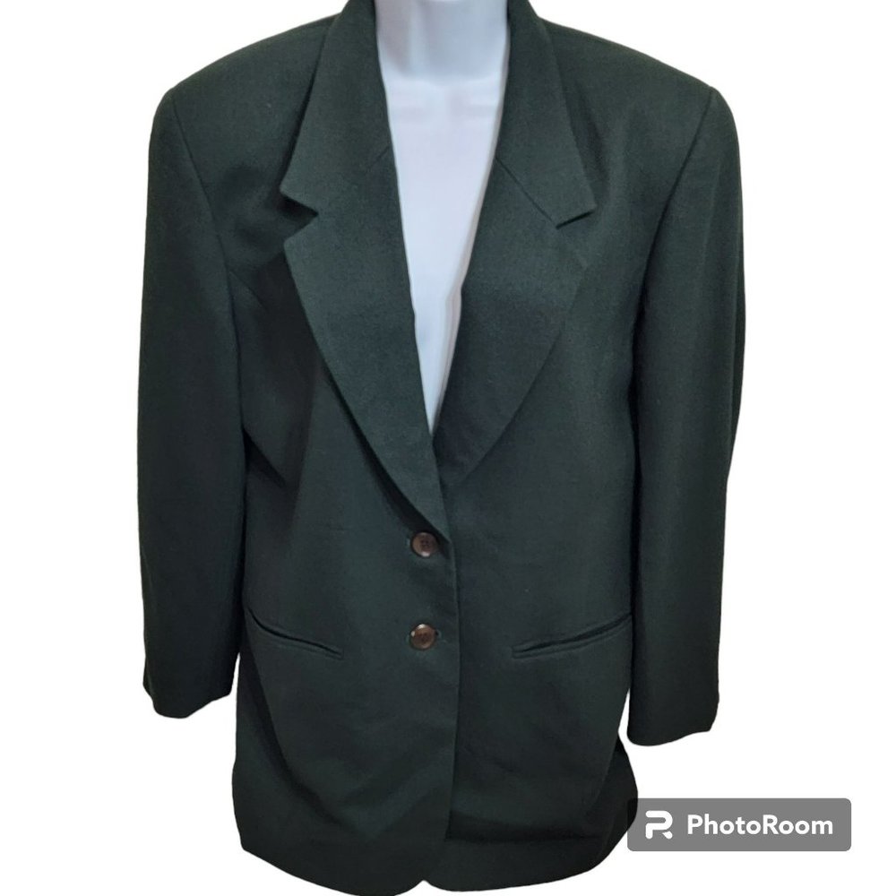 Pendleton VTG Suit Jacket, Women 8, Green, 100% Wool, Made in the USA,  EUC